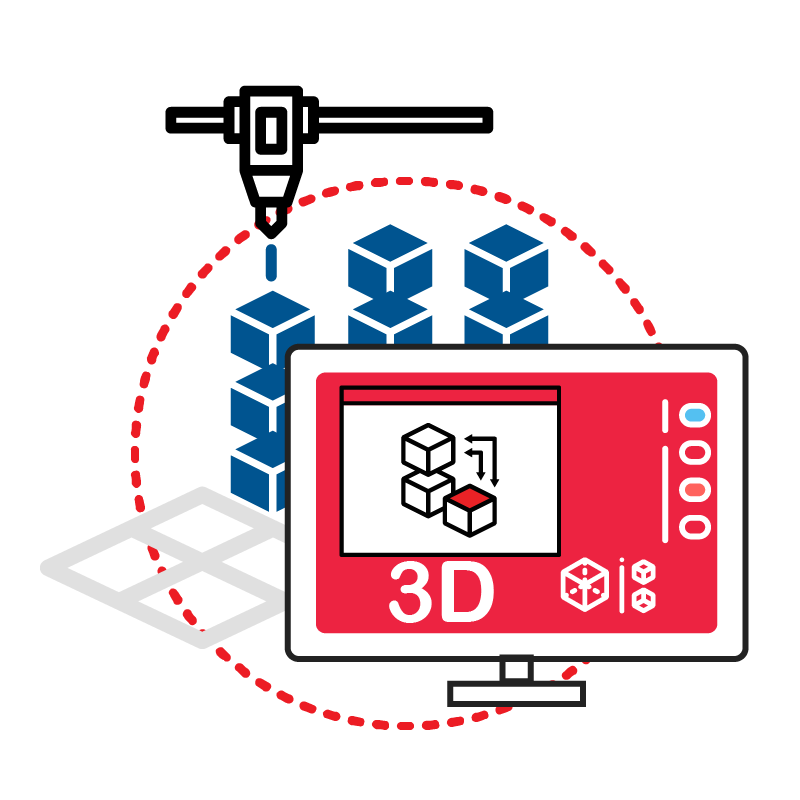 一般規格： 物件複製3D列印服務logo圖